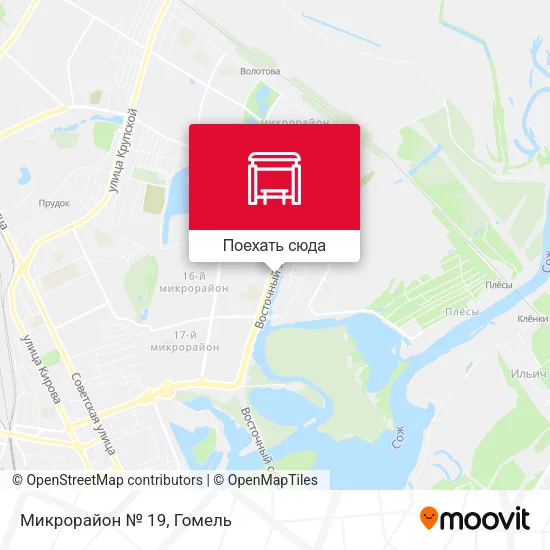 Карта Микрорайон № 19