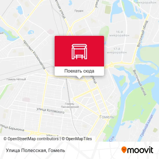Карта Улица Полесская