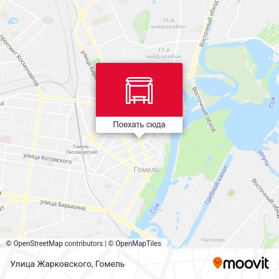 Карта Улица Жарковского