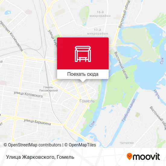 Карта Улица Жарковского