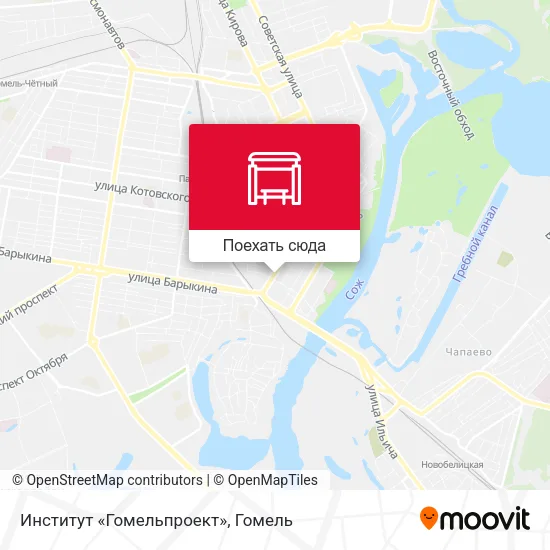 Карта Институт «Гомельпроект»