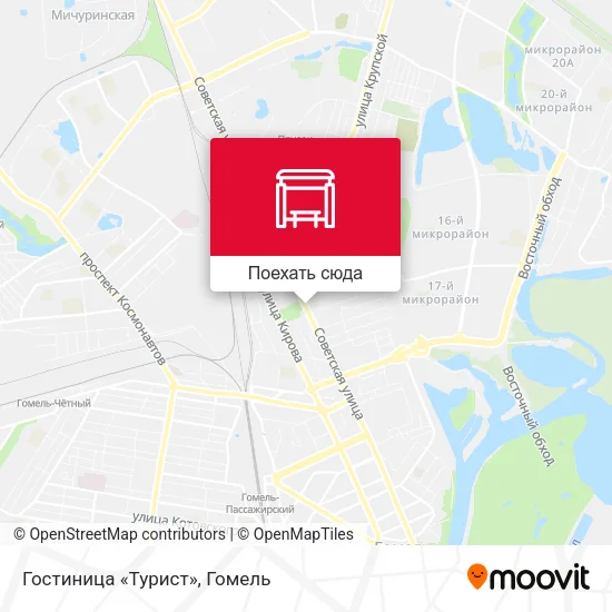 Карта Гостиница «Турист»