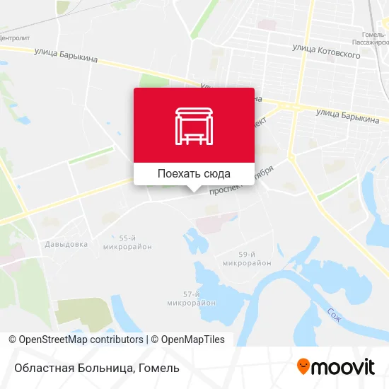Карта Областная Больница