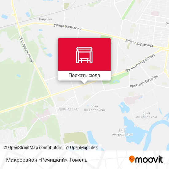 Карта Микрорайон «Речицкий»