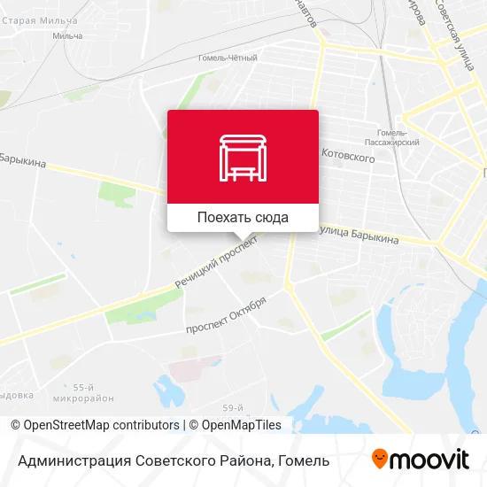 Карта Администрация Советского Района