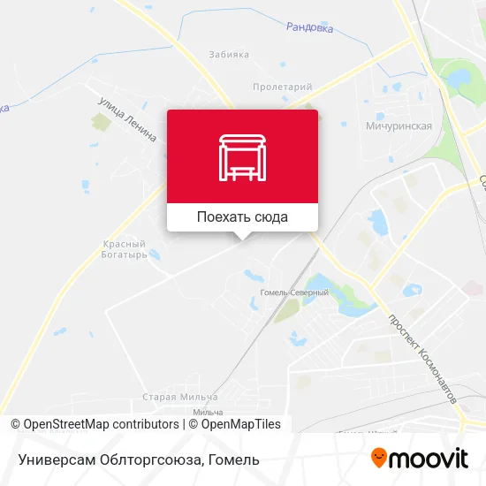 Карта Универсам Облторгсоюза