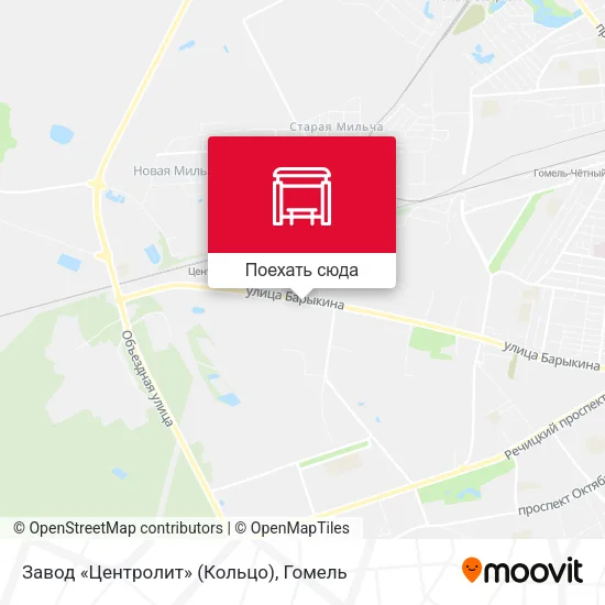 Карта Завод «Центролит» (Кольцо)