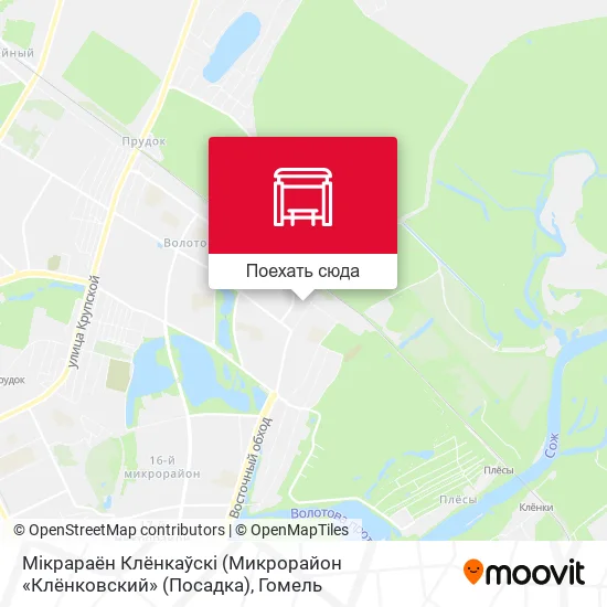 Карта Мiкрараён Клёнкаўскі (Микрорайон «Клёнковский» (Посадка)