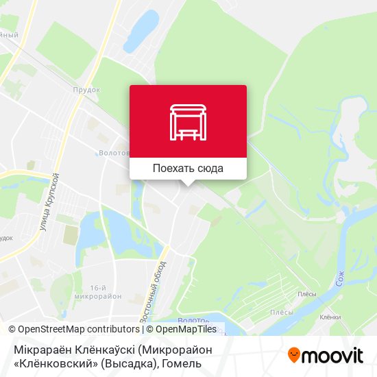 Карта Мiкрараён Клёнкаўскі (Микрорайон «Клёнковский» (Высадка)