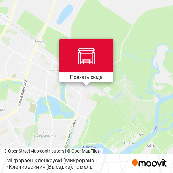 Карта Мiкрараён Клёнкаўскі (Микрорайон «Клёнковский» (Высадка)