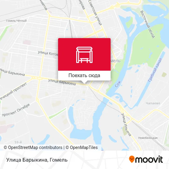 Карта Улица Барыкина