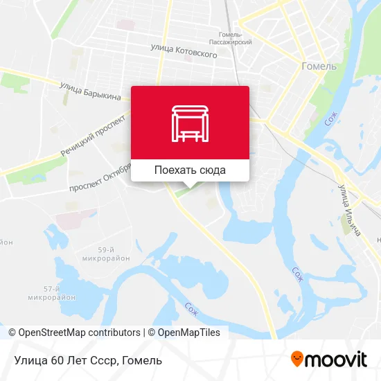 Карта Улица 60 Лет Ссср