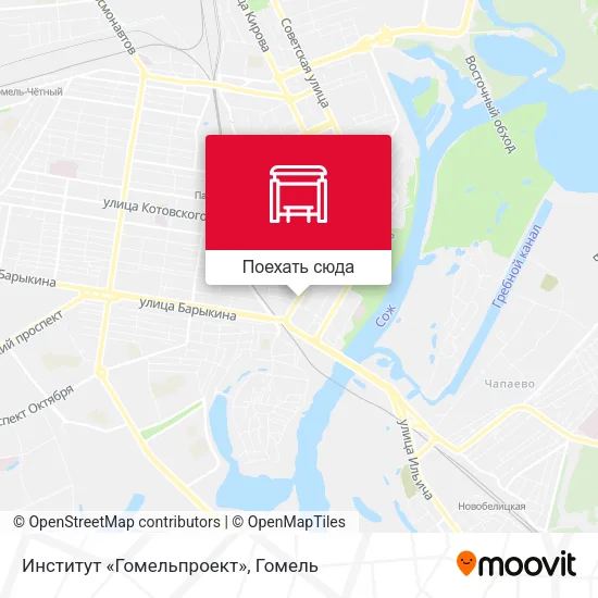 Карта Институт «Гомельпроект»