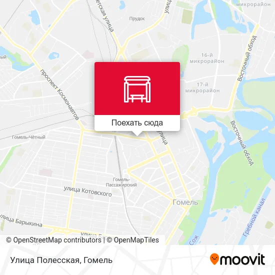 Карта Улица Полесская