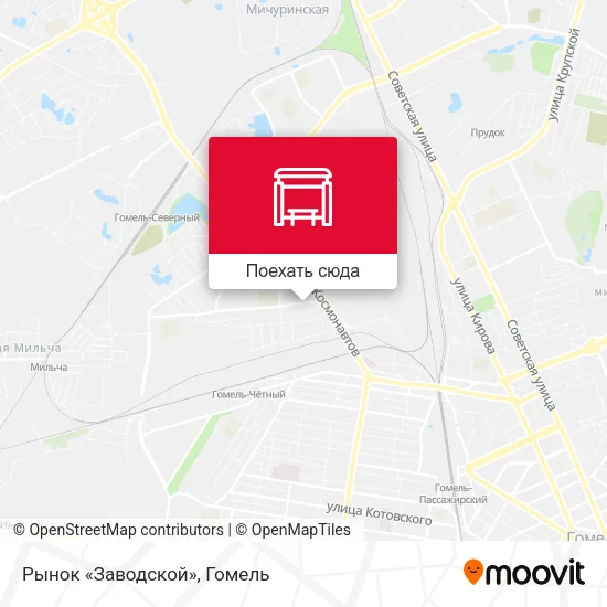Карта Рынок «Заводской»