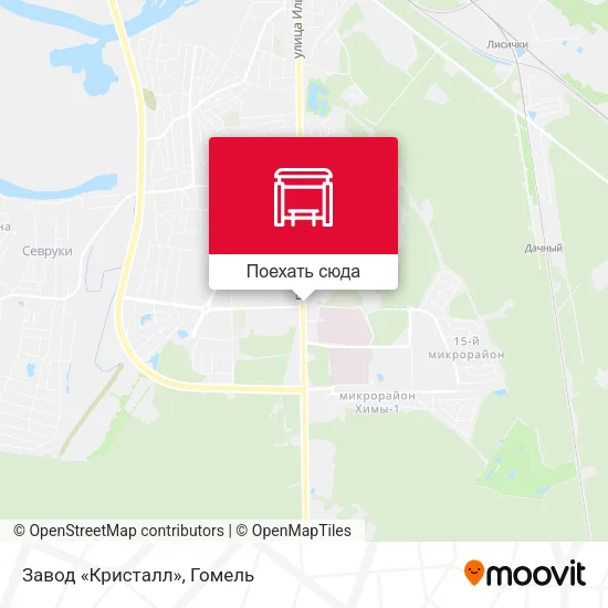 Карта Завод «Кристалл»