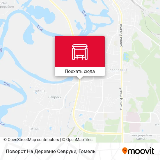 Карта Поворот На Деревню Севруки