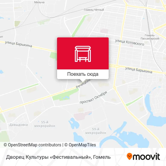 Карта Дворец Культуры «Фестивальный»