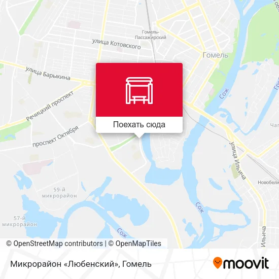 Карта Микрорайон «Любенский»