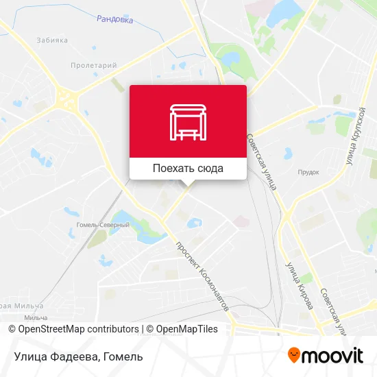 Карта Улица Фадеева