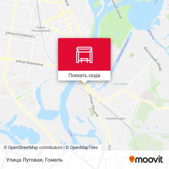 Карта Улица Луговая