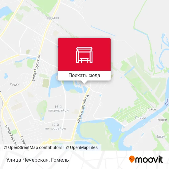 Карта Улица Чечерская