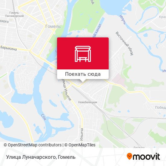 Карта Улица Луначарского