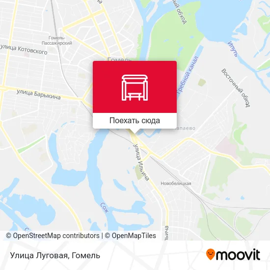 Карта Улица Луговая