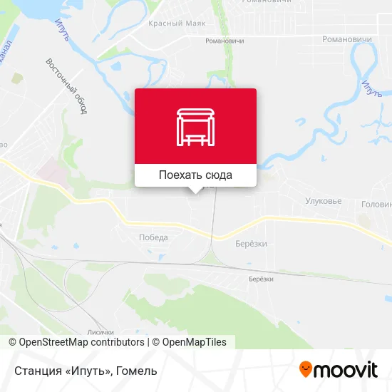 Карта Станция «Ипуть»