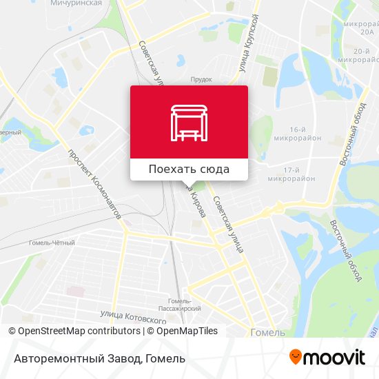 Карта Авторемонтный Завод