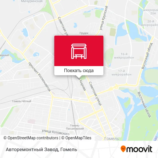Карта Авторемонтный Завод