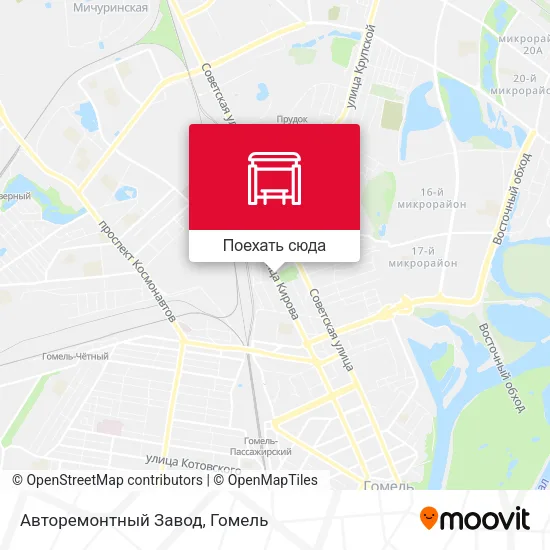 Карта Авторемонтный Завод