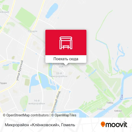 Карта Микрорайон «Клёнковский»