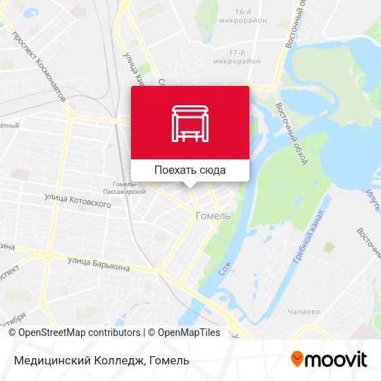 Карта Медицинский Колледж