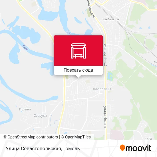 Карта Улица Севастопольская