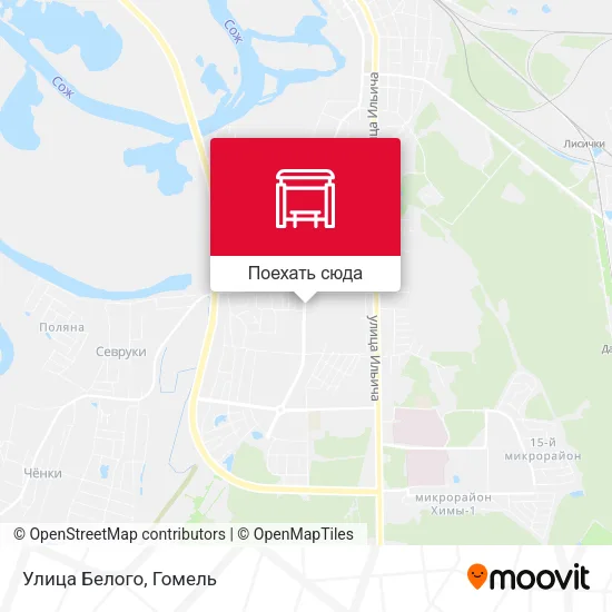 Карта Улица Белого