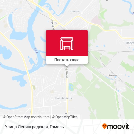 Карта Улица Ленинградская