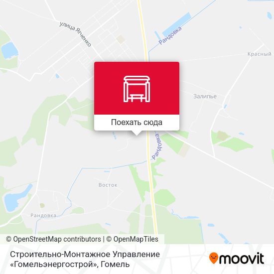 Карта Строительно-Монтажное Управление «Гомельэнергострой»
