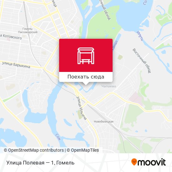 Карта Улица Полевая — 1
