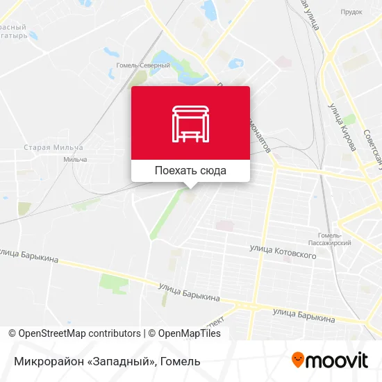 Карта Микрорайон «Западный»