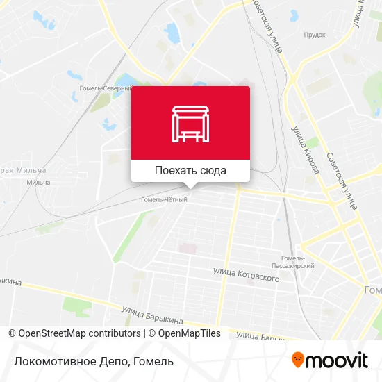 Карта Локомотивное Депо