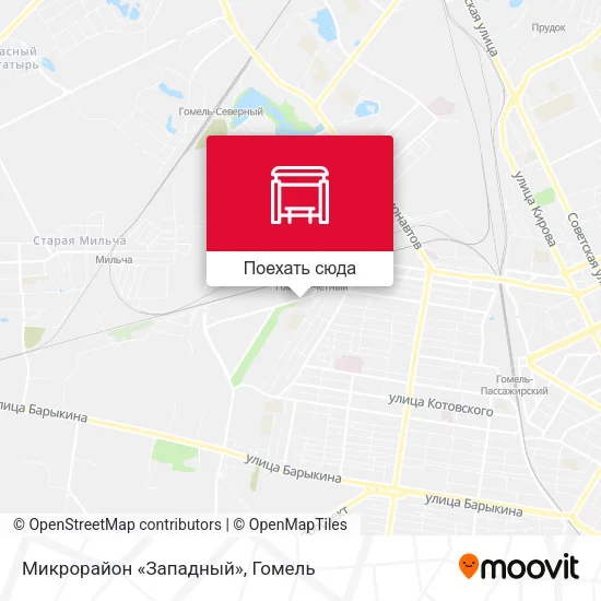 Карта Микрорайон «Западный»