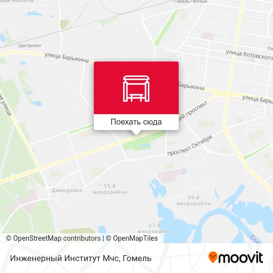 Карта Инженерный Институт Мчс