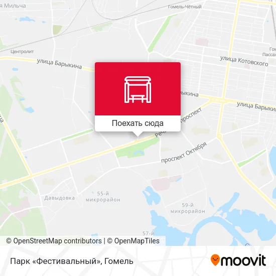 Карта Парк «Фестивальный»
