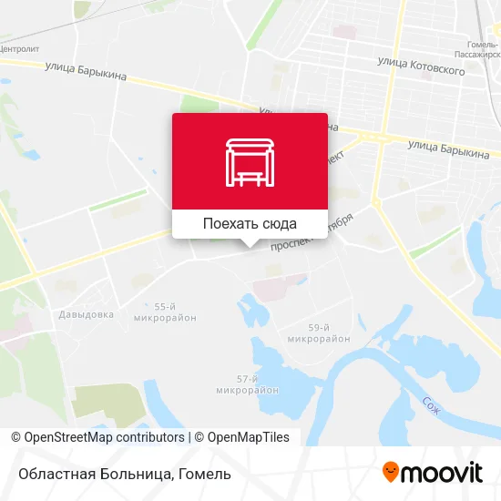 Карта Областная Больница