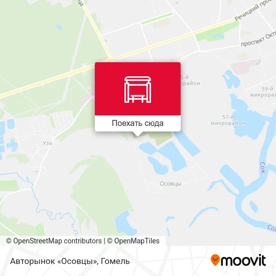 Карта Авторынок «Осовцы»