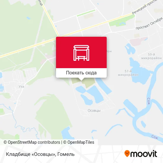 Карта Кладбище «Осовцы»