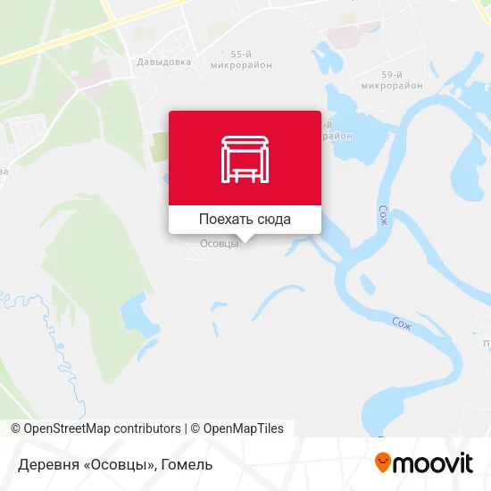 Карта Деревня «Осовцы»
