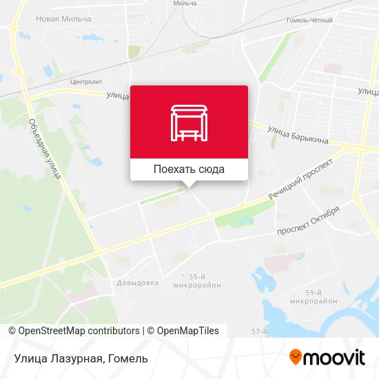 Карта Улица Лазурная