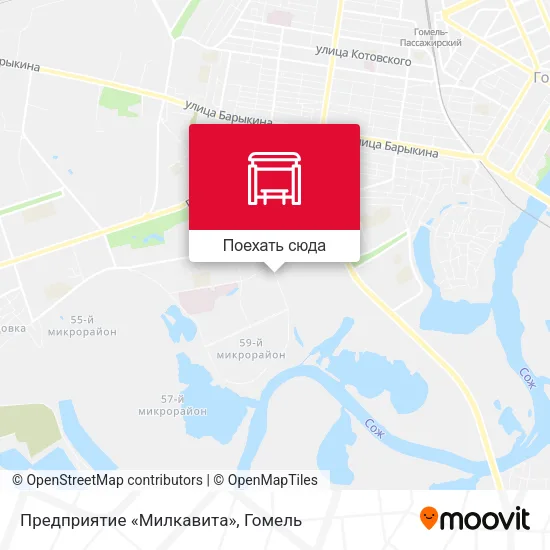 Карта Предприятие «Милкавита»